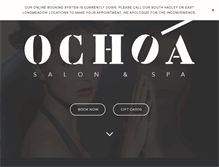 Tablet Screenshot of ochoaforhair.com